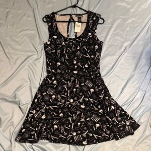 Hot Topic Black and White science chemistry Dress M/L